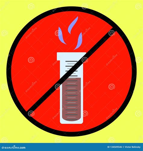 Chemical Evaporation is Dangerous. Laboratory Experiments with the Release of Gas Stock Vector ...