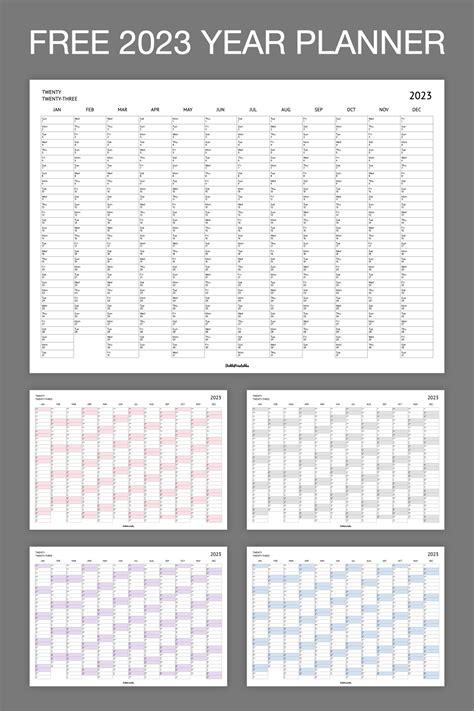 2023 Year Planner - Free Printable Digital Insert