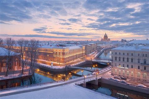 Winter in St. Petersburg, Russia