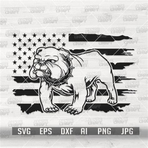 US Bulldog Svg Clipart Navy Marine Cutfile Dog Dad Shirt Png Doggo Mama ...