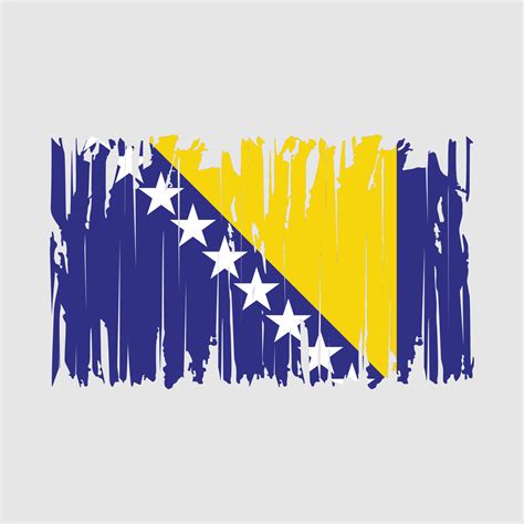 Bosnia Flag Brush Vector Illustration 20166398 Vector Art at Vecteezy