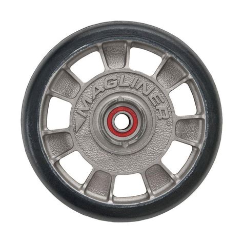 Magliner 8 in. x 1-5/8 in. Hand Truck Wheel Mold-On Rubber with Sealed Semi-Precision Bearings ...