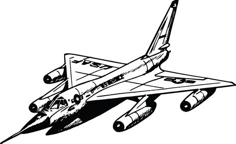 Free Clipart Of A Military Jet