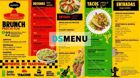 #mexican Brunch #menu #design for #restaurants and Restaurant Marketing. | Brunch menu design ...