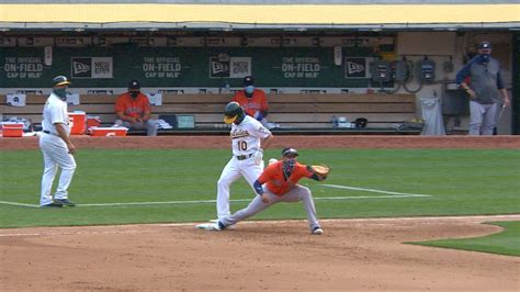 Marcus Semien ruled safe after A's challenge | 09/08/2020 | Kansas City ...