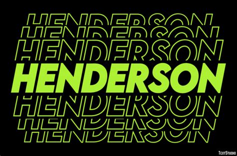 Henderson Text Effect and Logo Design City