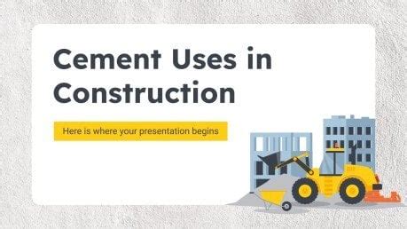 Cement Uses in Construction Presentation