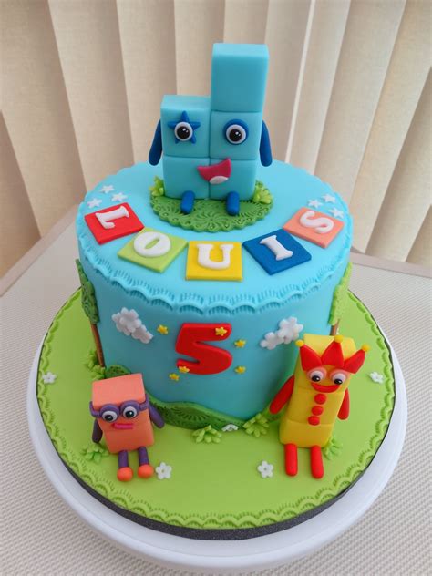 Numberblocks Design Fondant Cake Block Birthday Party Unicorn | Images and Photos finder