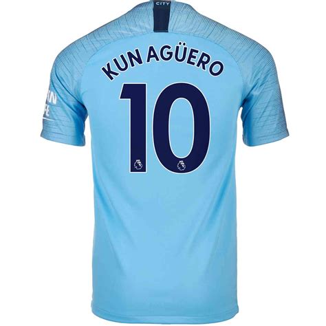 2018/19 Kids Nike Sergio Aguero Manchester City Home Jersey - SoccerPro