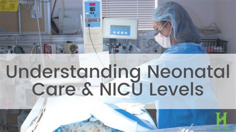 Understanding Neonatal Care & NICU Levels - Hand to Hold