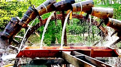 Wooden Water Wheel in Europe | Water wheel, Backyard diy projects, Sun ...