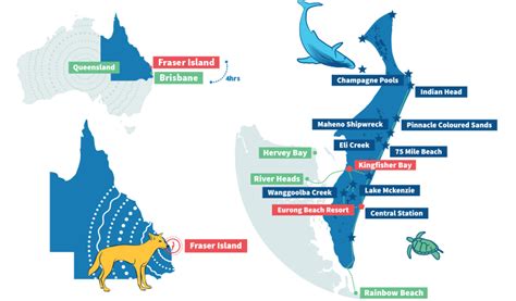 Fraser Island Australia Map