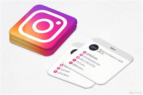 Mini Instgram Cards 2016 Business Cards Social Media | Etsy | Graphic design business card ...