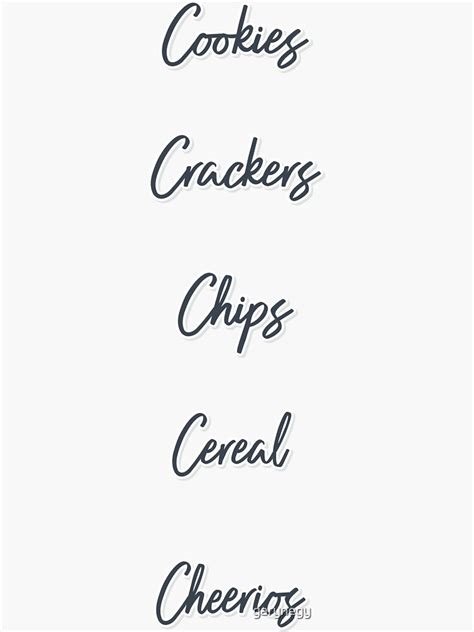 "cookie cheerios cereal | snack | stickers" Sticker for Sale by garynegy | Redbubble