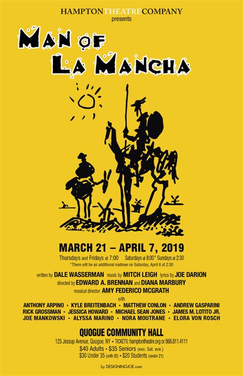 Man of La Mancha | Hampton Theatre Company