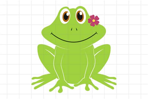 Cute cartoon frog SVG cutting file for Cricut (694175) | Illustrations ...