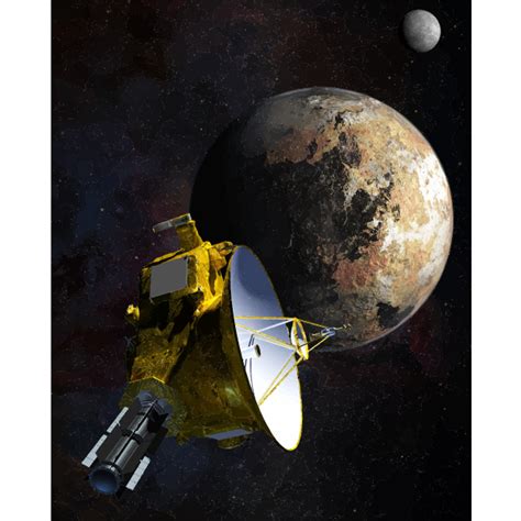 New Horizons Pluto Flyby Artist Concept 14 July 2015 | Free SVG