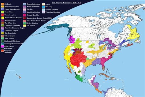 Fallout North America 2287 Map [Outdated] by Peter-MacPherson on DeviantArt