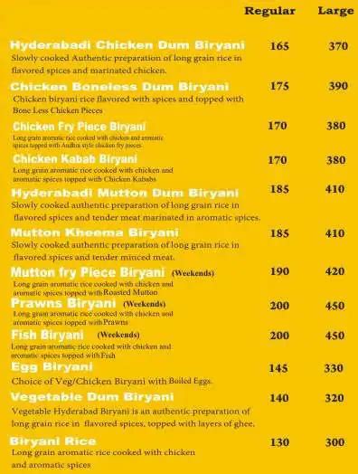 Biryani Pot Menu, Menu for Biryani Pot, BTM, Bangalore - Zomato