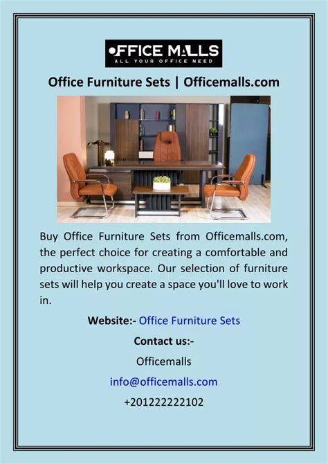 PPT - Office Furniture Sets Officemalls PowerPoint Presentation, free download - ID:12150740