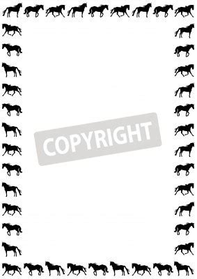 Horse Border Clipart Clipart Suggest - Border Corner