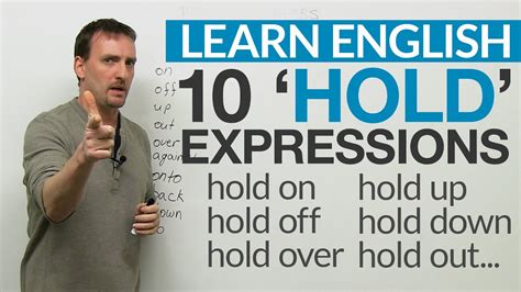 10 HOLD Phrasal Verbs: hold up, hold to, hold out... | สรุปข้อมูลที่ ...