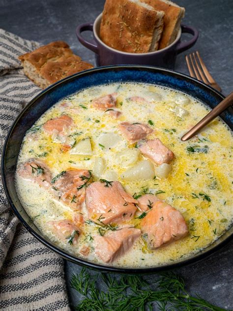 Finnish Salmon Soup (Lohikeitto) – Skinny Spatula