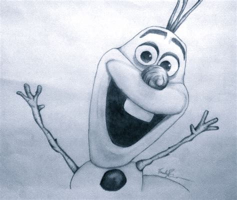 Olaf Drawing by Drawdisney7 on DeviantArt