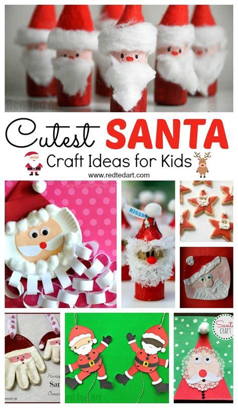 Easy Santa Craft Ideas for Kids - Red Ted Art - Kids Crafts