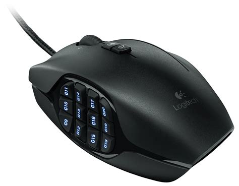 Buy Logitech G600 MMO Gaming Mouse, RGB Backlit, 20 Programmable Buttons, Black Online at ...