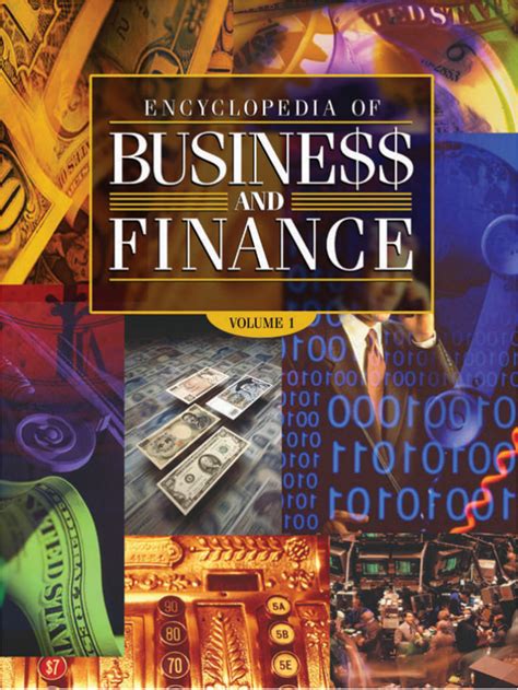 E books "Encyclopedia of Business and Finance" volume 1 & 2 | Business ebook, Finance, Encyclopedia