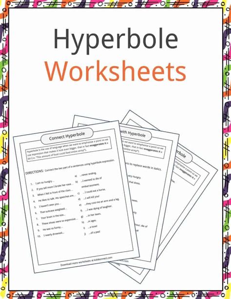 Hyperbole Examples, Definition & Worksheets | KidsKonnect