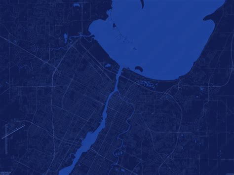 Green Bay Vector Map - Dark Blue (AI,PDF) | Boundless Maps