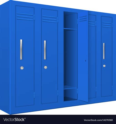 Blue School Lockers - HooDoo Wallpaper