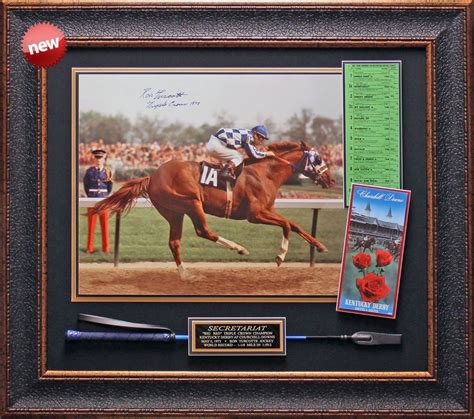 Secretariat Kentucky Derby Autographed Photo Framed