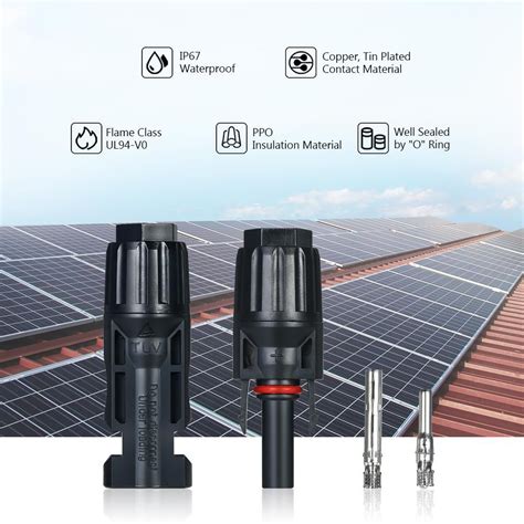 10 Pairs – MC4 Male/Female Solar Panel Cable Connectors – taqetna طاقتنا