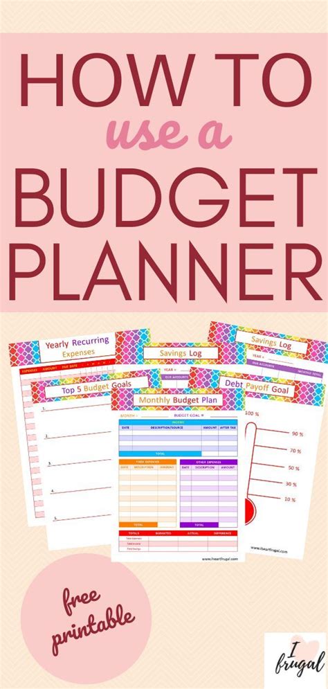 the how to use a budget planner with free printables