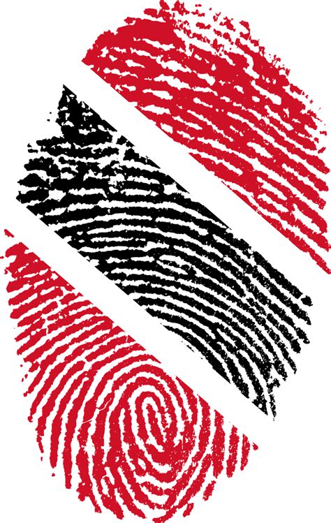 Travel, Trinidad And Tobago Flag Fingerprint Count #travel, #trinidad, #and, #tobago, #flag, # ...