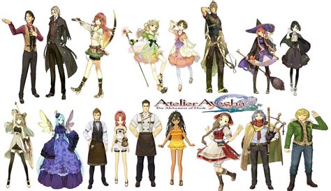 Atelier Ayesha Characters by CatCamellia on DeviantArt