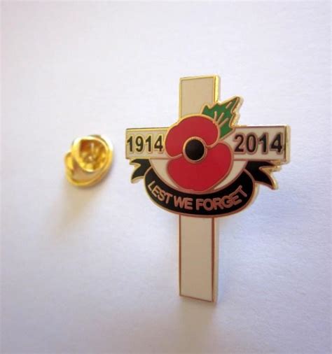 1914-2014 100th ANNIVERSARY LEST WE FORGET POPPY PIN BADGE | eBay