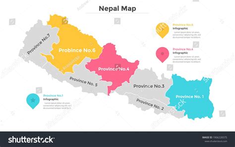 Nepal Map Divided Into Federal States Stock Vector (Royalty Free) 1906228375 in 2021 ...