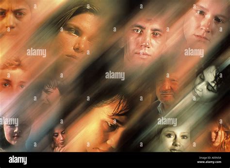 Digitally manipulated image of a multitude of faces blurred together ...