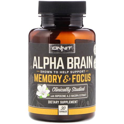 Onnit Alpha Brain, Memory & Focus, 30 Capsules - Walmart.com - Walmart.com