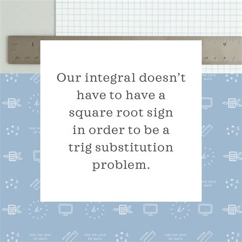 Trig substitution - How to solve? — Krista King Math | Online math help