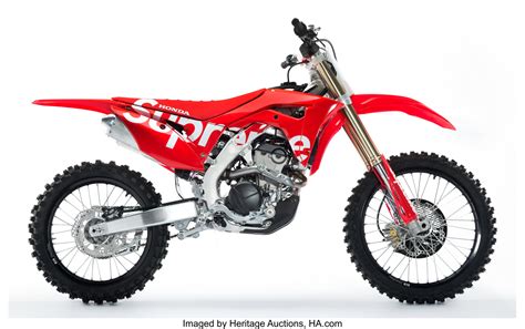 Supreme X Honda. CRF 250R Dirt Bike, 2020. 249 cc liquid cool | Lot #66017 | Heritage Auctions