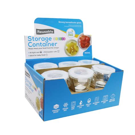 GLASS STORAGE CONTAINER 150ML – EasyShipTT