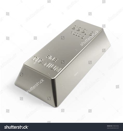 Titanium Ingot Isolated On White Computer Stock Photo 93834346 - Shutterstock