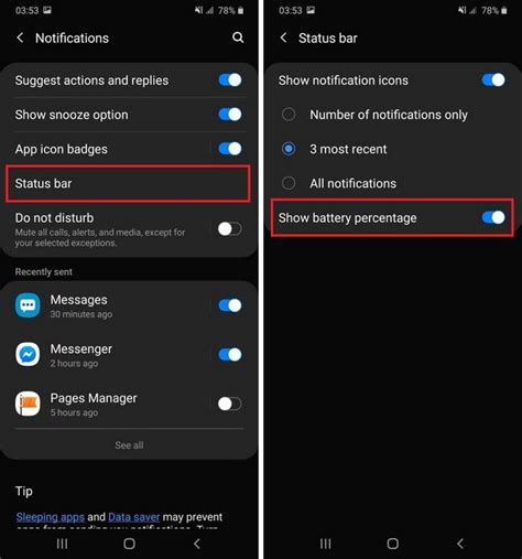 How to Show Battery Percentage on Samsung Galaxy A71