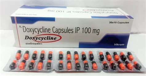 Doxycycline Capsules 100mg at Rs 27/stripe in Nagpur | ID: 23481357673