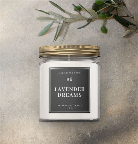 Candle Label Template